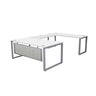 MNSET -MATRIX U-SHAPE WORKSTATION WITH FLAT STEEL MODESTY - 72"