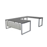 MNSET -MATRIX U-SHAPE WORKSTATION WITH FLAT STEEL MODESTY - 72"