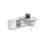 60" X 60" DESK & SIDE CREDENZA WORKSTATION