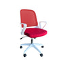 MARS MED-BACK MESH & FABRIC OFFICE TASK CHAIR WITH RETRACTABLE ARMS
