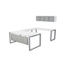 MNSET -MATRIX U-SHAPE WORKSTATION WITH FLAT STEEL MODESTY - 72"