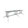 QUANTUM RECTANGULAR 144" STEEL FRAME BASE CONFERENCE TABLE