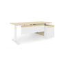 ADJUSTABLE HEIGHT L SHAPE DESK