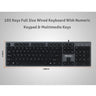MEETION MT-K841 105 KEYS USB WIRED KEYBOARD ULTRA-THIN KEYCAPS