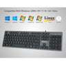 MEETION MT-K841 105 KEYS USB WIRED KEYBOARD ULTRA-THIN KEYCAPS