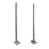acrylic shield panel screen metal support bars for tops