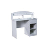 MODERN HOME OFFICE DESK WITH DRAWER AND SHELVES
