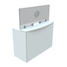 FRONTLINE20 COUNTERTOP 24" INVISIBLE BARRIER WITH CLEAR SPEAK THRU