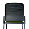JUPITER MESH-BACK STACKING GUEST CHAIR W/ SEAT CUSHION