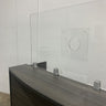FRONTLINE20 COUNTERTOP 24" INVISIBLE BARRIER WITH CLEAR SPEAK THRU