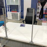 ACRYLIC SHIELD PANEL SCREEN METAL SUPPORT BARS FOR TOPS