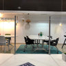 ACRYLIC SHIELD PANEL SCREEN METAL SUPPORT BARS FOR TOPS