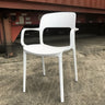 FORTE-A COMMERCIAL GRADE FIBERGLASS-COMPOSITE STACKING CHAIR WITH ARMS