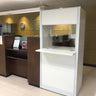 FRONTLINE20 108"W X 24"D X 81"H DESK-HEIGHT 30" TOP OFFSET BOOTH CLUSTER(3)