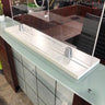 FRONTLINE20 COUNTERTOP 24" INVISIBLE BARRIER WITH CLEAR SPEAK THRU