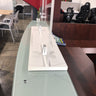 FRONTLINE20 COUNTERTOP 24" INVISIBLE BARRIER WITH CLEAR SPEAK THRU