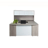 KONA EXECUTIVE BOW SHAPE DESK WITH HUTCH COMBO