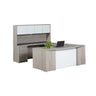 KONA EXECUTIVE BOW SHAPE DESK WITH HUTCH COMBO
