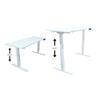 DUAL-MOTOR HEIGHT-ADJUSTABLE TABLE WHITE FRAME
