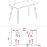 POLAR COMMERCIAL-GRADE STEEL FRAME 48" TABLE DESK