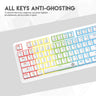 FANTECH MK852 MECHANICAL KEYBOARD SILENT KEYS - SPACE EDITION
