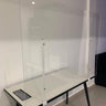 ACRYLIC SHIELD PANEL SCREEN METAL SUPPORT BARS FOR TOPS