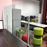 ACRYLIC SHIELD PANEL SCREEN METAL SUPPORT BARS FOR TOPS