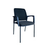 JUPITER MESH-BACK STACKING BLACK FRAME CHAIR