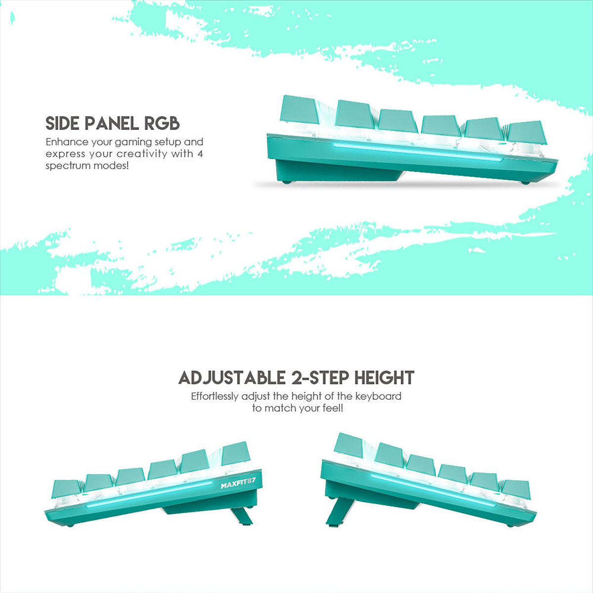 FANTECH MAXFIT87 MK856 MINT GAMING RGB MECHANICAL RGB KEYBOARD
