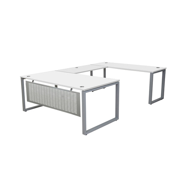 MNSET -MATRIX U-SHAPE WORKSTATION WITH FLAT STEEL MODESTY - 72"