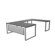 MNSET -MATRIX U-SHAPE WORKSTATION WITH FLAT STEEL MODESTY - 72"