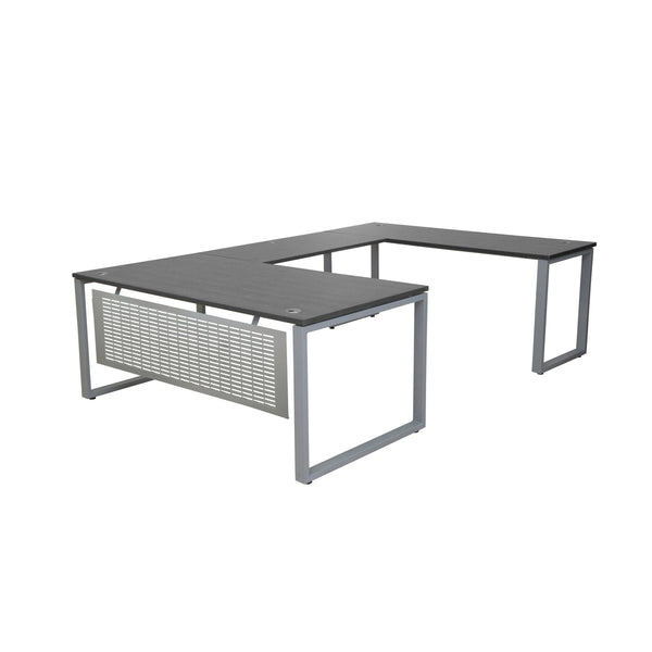 MNSET -MATRIX U-SHAPE WORKSTATION WITH FLAT STEEL MODESTY - 72"