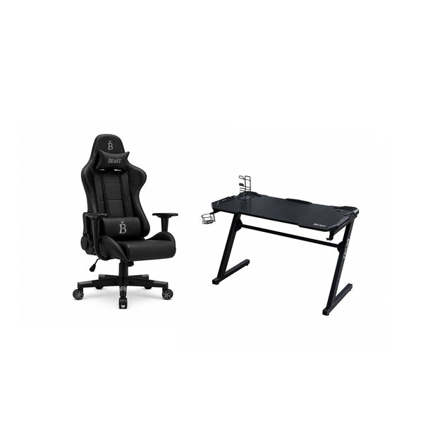 BEAST COMBO - LADON RACING-STYLE GAMING CHAIR WITH ARGOS GAMING DESK