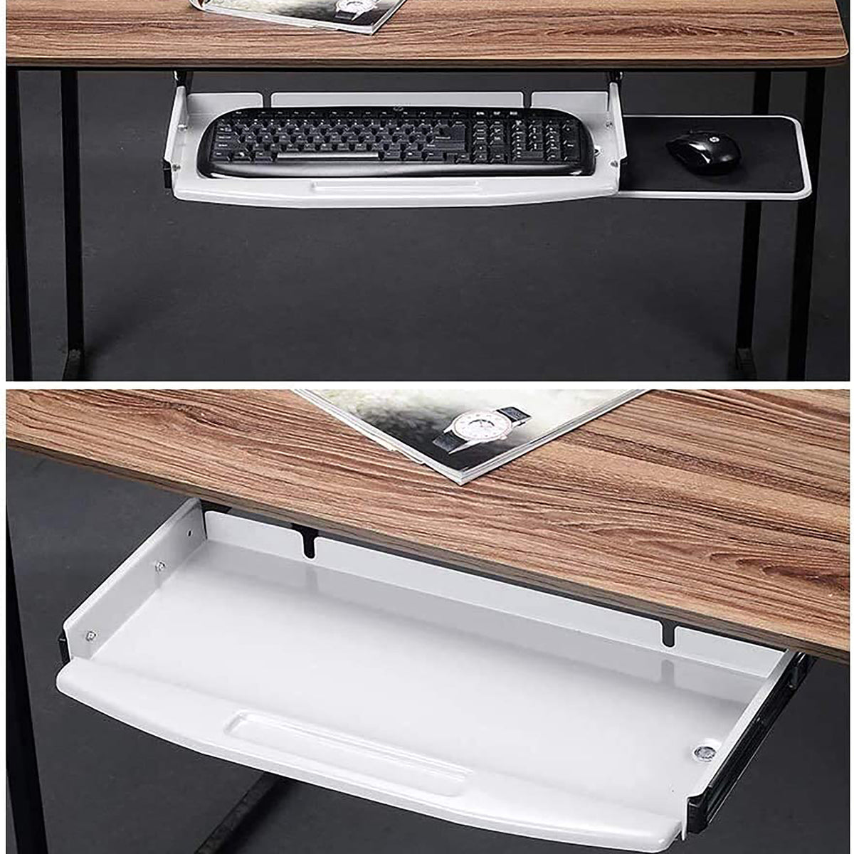 ELEMENT ALL-STEEL BALL BEARING KEYBOARD TRAY WITH MOUSE PAD