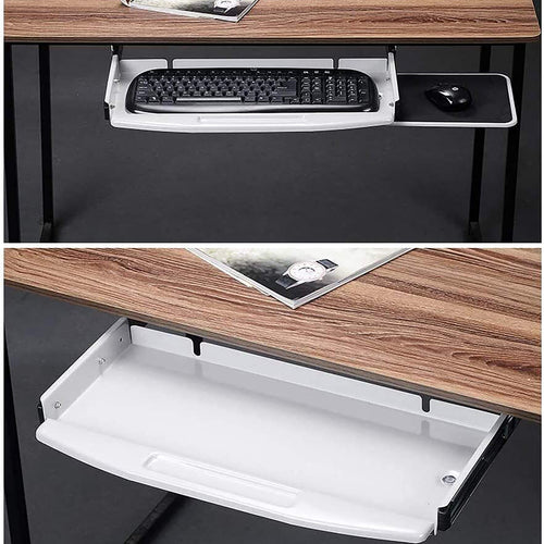 ELEMENT ALL-STEEL BALL BEARING KEYBOARD TRAY WITH MOUSE PAD
