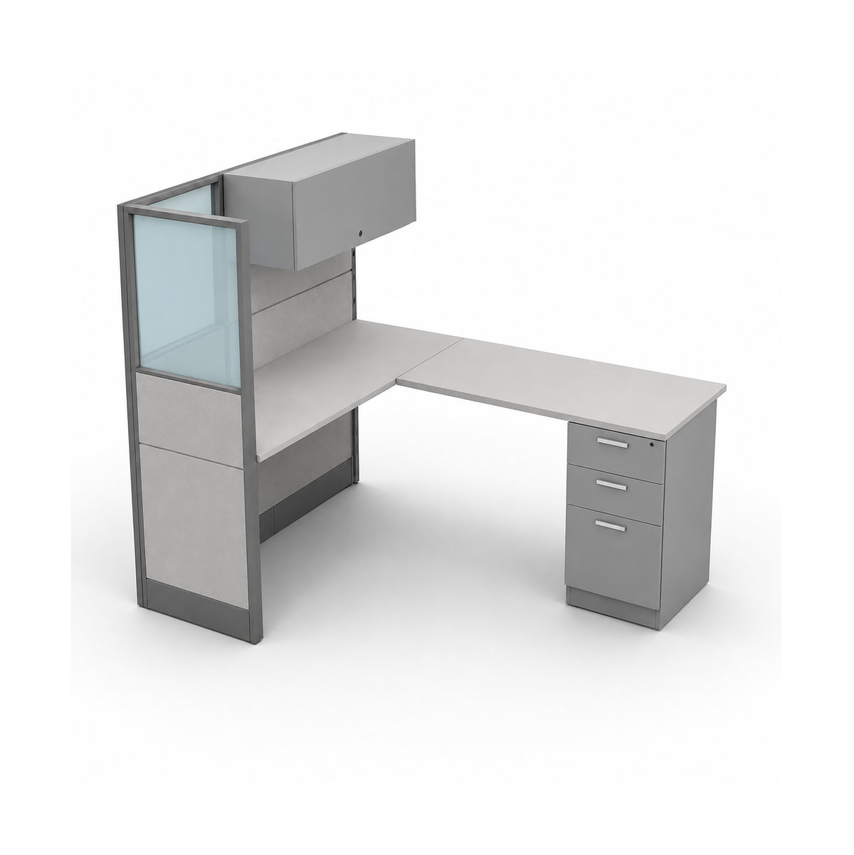 ARMADA MODULAR OFFICE L-SHAPE DESK 5' X 6'