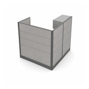 ARMADA MODULAR OFFICE L-SHAPE DESK 5' X 5'