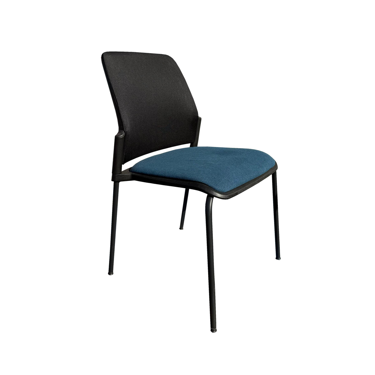 JUPITER MESH-BACK STACKING GUEST CHAIR W/ SEAT CUSHION