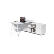 60" X 60" DESK & SIDE CREDENZA WORKSTATION