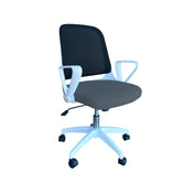 MARS MED-BACK MESH & FABRIC OFFICE TASK CHAIR WITH RETRACTABLE ARMS