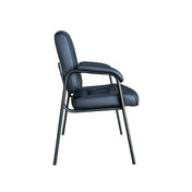 VISITOR VYNIL CHAIR WITH BLACK FRAME VISITOR CHAIR
