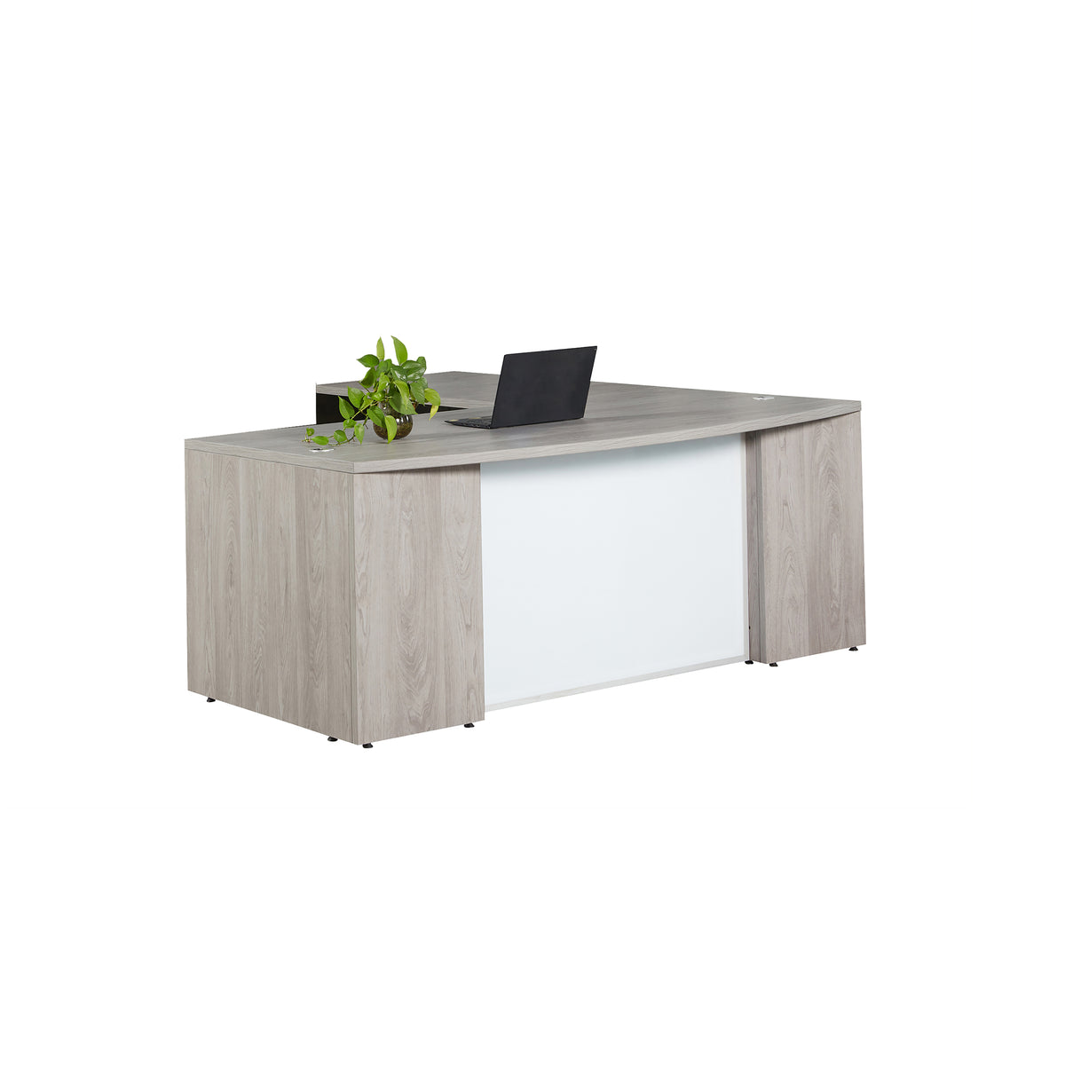 KONA EXECUTIVE BOW L-SHAPE DESK WITH DRAWER