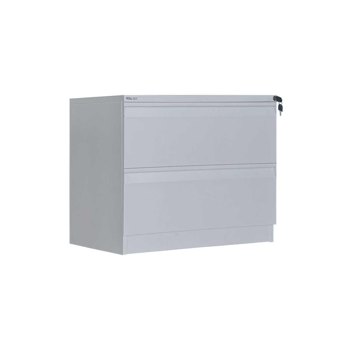 METAL ART- 2-DRAWER FIXED FRONT METAL LATERAL FILE