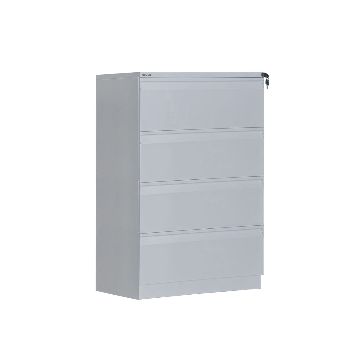 METAL ART - 4-DRAWER FIXED FRONT METAL LATERAL FILE
