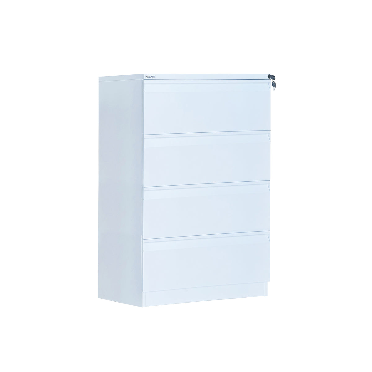 METAL ART - 4-DRAWER FIXED FRONT METAL LATERAL FILE