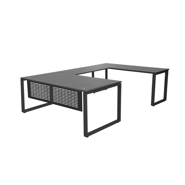MNSET - MATRIX U-SHAPE WORKSTATION WITH FLAT STEEL MODESTY 60"