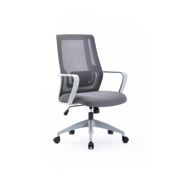 Sixbros office discount swivel chair grey