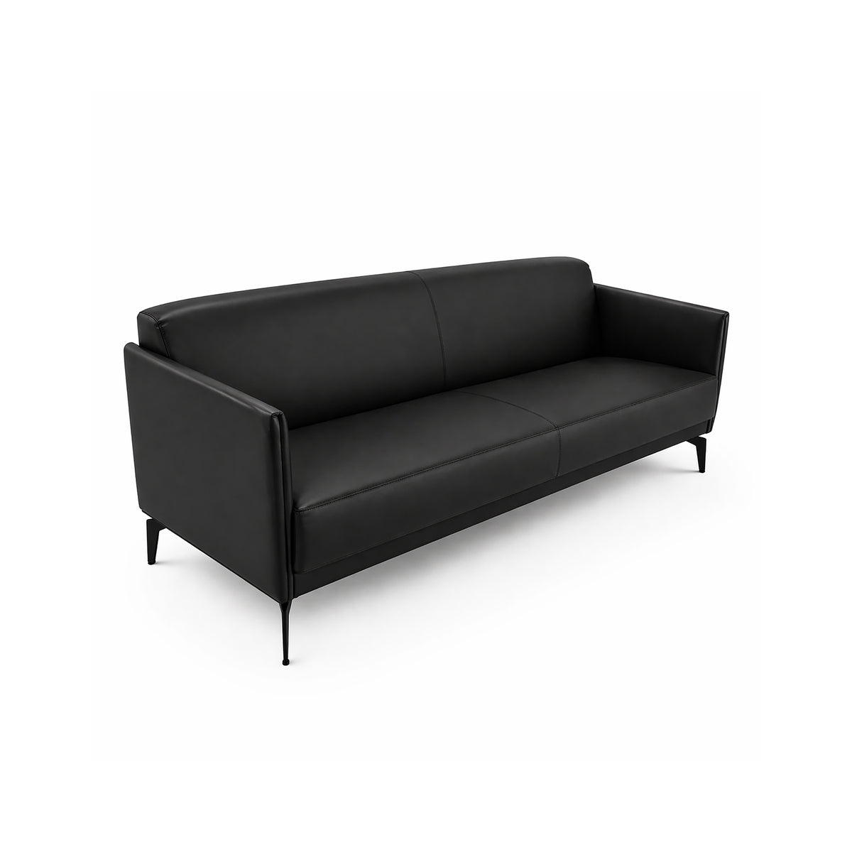 LEATHER THREE SEAT SOFA