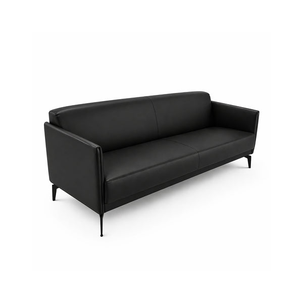LEATHER THREE SEAT SOFA