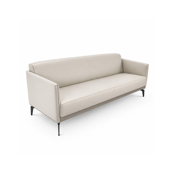 LEATHER THREE SEAT SOFA